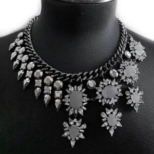 BCBG MaxAzria Gunmetal Necklace
